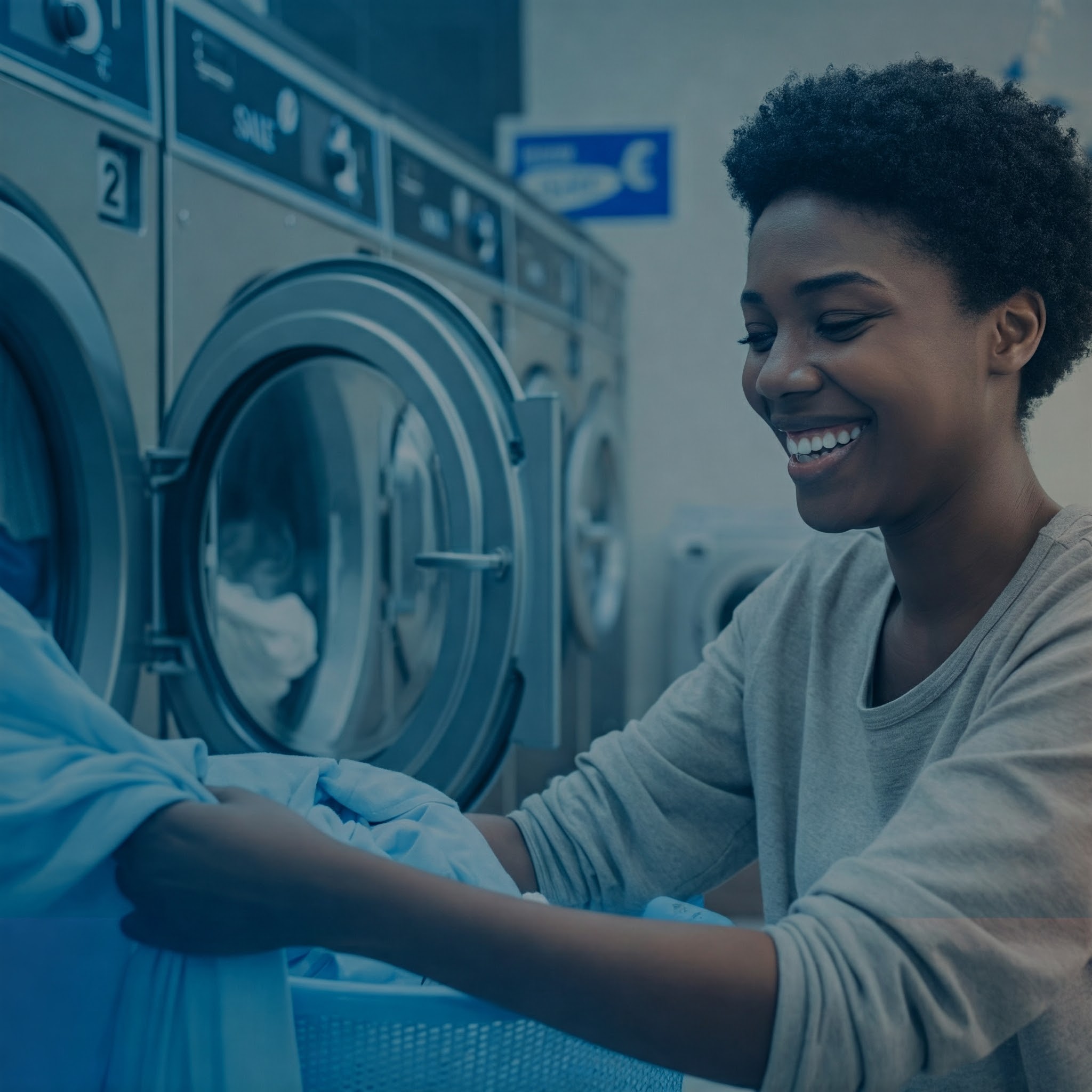 Woman Doing Laundry